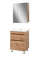 Комплект мебели для ванной комнаты WOOD 60 с умывальником Cers 60