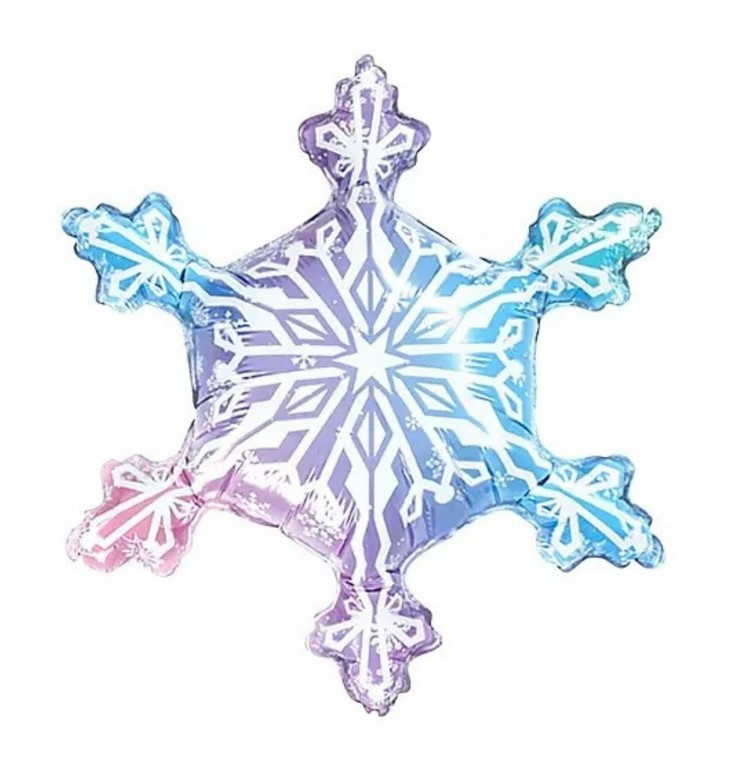 Фольгована фігурна куля Сніжинка 56х65 см