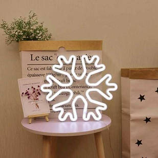 Сніжинка декоративна LED 25 см Холодний Білий