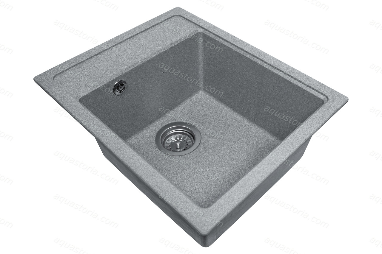 Гранітна мийка Aquaton №19 525х425 Сіра