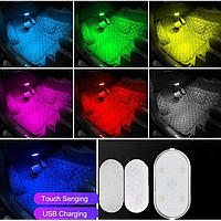Новинка! Автомобильный светодиодный светильник с USB-зарядкой юсб для салона автомобиля с сенсорным датчиком