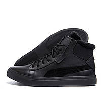 Чоловічі зимові черевик Black Leather