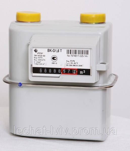 Газовый счетчик Elster BK-G1,6МT Эльстер ВК 1,6MТ с термокомпенсацией ...