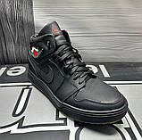 Nike Air Jordan зимние отличные кожаные высокие кроссовки для мужчин, фото 7