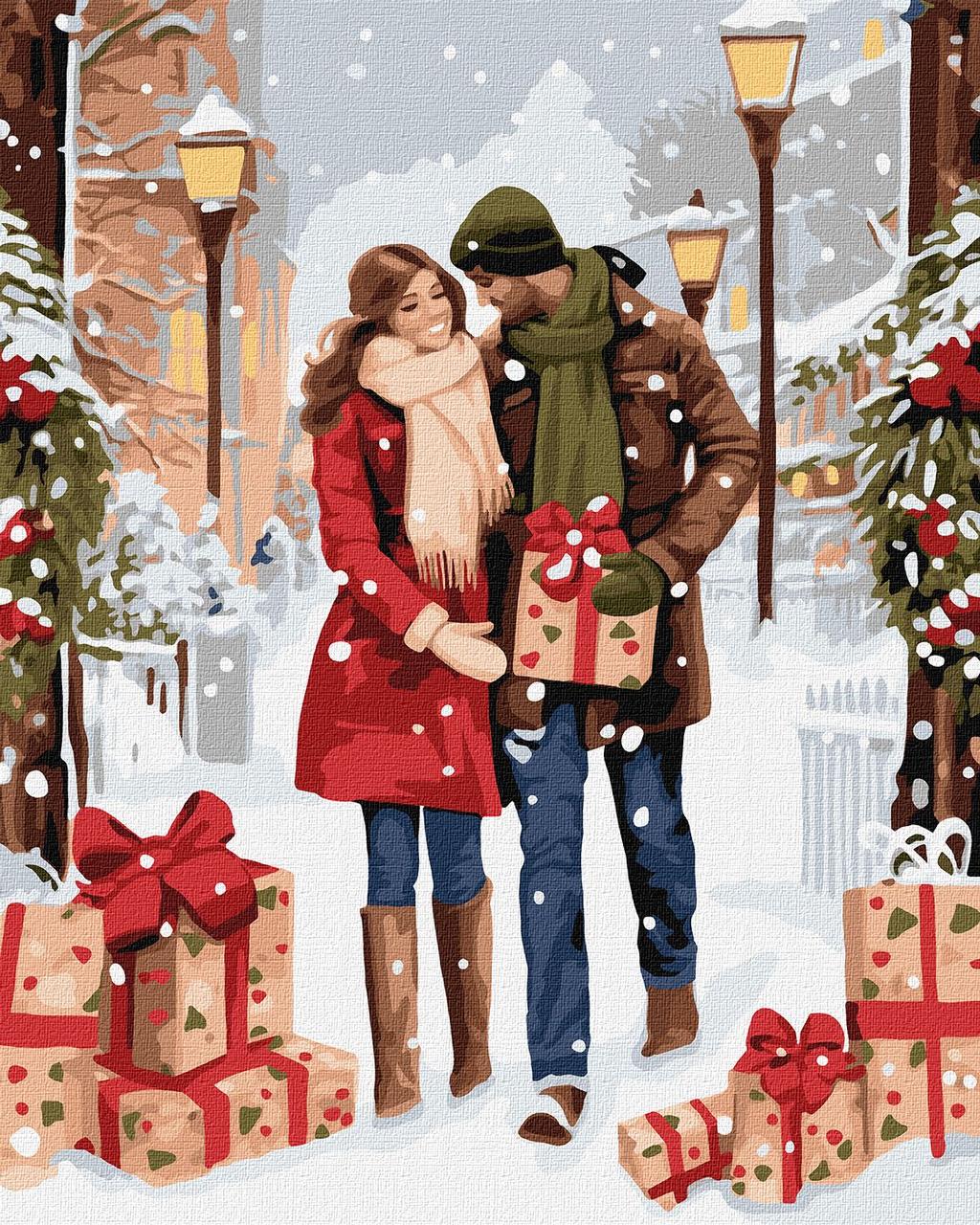 Картина за номерами KHO8349 Обмін подарунками ©art_selena_ua, 40*50см Ideyka