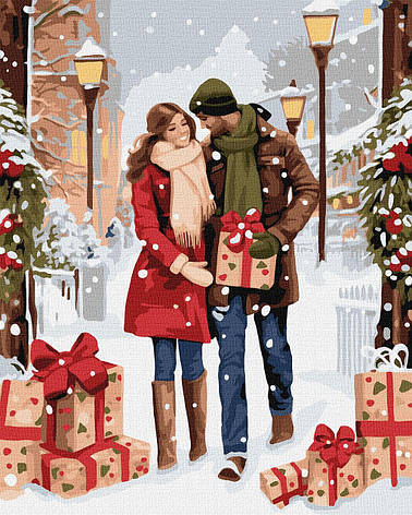 Картина за номерами KHO8349 Обмін подарунками ©art_selena_ua, 40*50см Ideyka, фото 1