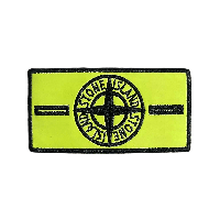 Патч - Stone Island / Стон Айленд - Термопатч Black x Yellow