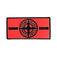 Патч - Stone Island / Стон Айленд - Термопатч Black x Red