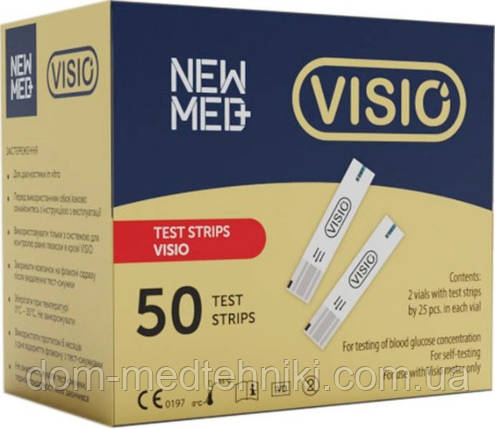 Тест-смужки New Med Visio (Нью Мед Візіо), 50 шт., фото 1