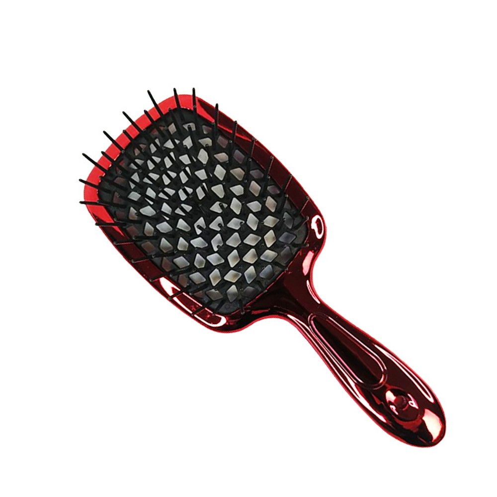 Гребінець HollowComb SUPERBRUSH PLUS, Червоний-Чорний