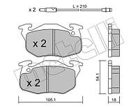 Колодки тормозные передние Peugeot 106 91-04/205/305/309/405 82-98/Renault Clio 91-98 (с датчик.)