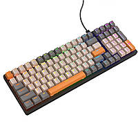 Універсальна провідна механічна клавіатура K3 100 клавіш з RGB підсвічуванням
