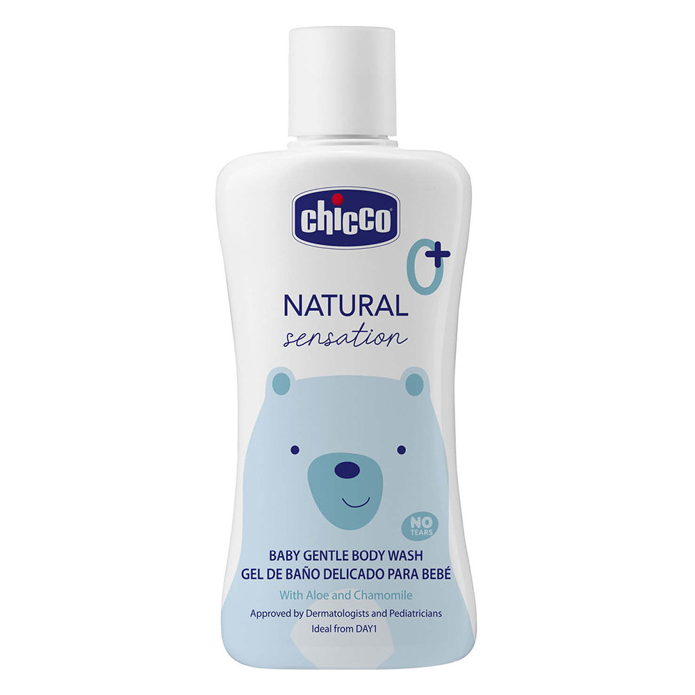 Ніжний гель для купання "Без Сліз" Chicco Natural Sensation 200 мл (8058664163991)