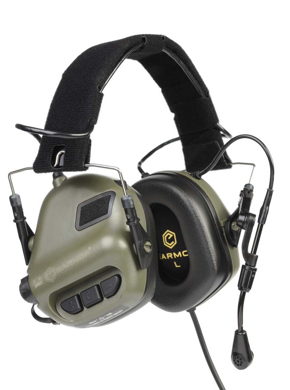 Навушники тактичні активні з мікрофоном Earmor M32