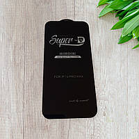 Защитное стекло Super D для iPhone 14 Pro Max black
