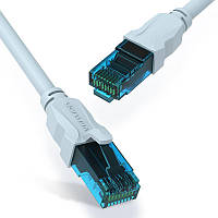 Интернет-кабель Vention 0.75м Cat.5E UTP 100 Мбит/с 600 МГц Патч-корд Lan RJ45 RJ 45 Синий, Синій