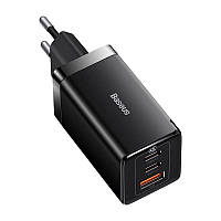 Зарядное устройство для Baseus GaN5 Pro 65W 2x Type-C + USB 2C1A EU Быстрая зарядка 65Вт (20В/3.25А) Power