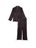 Піжама атласна Victoria's Secret Satin Long Pajama Set Size L Regular, фото 3