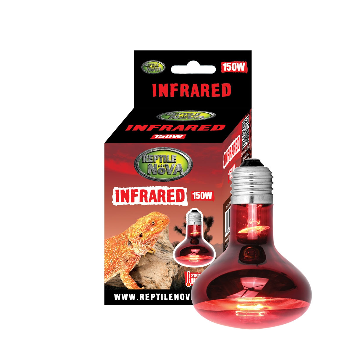 Інфрачервона нагрівальна лампа UVA - REPTILE NOVA INFRARED 150 Вт