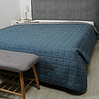 Покривало стеганное двостороннє "Дует" 210х220 см колор Місячне сяйво, фото 2