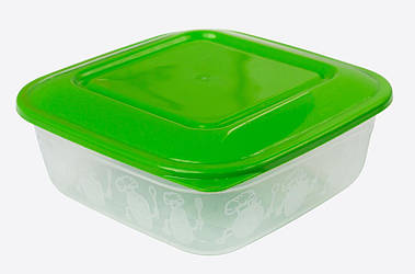 Харчовий контейнер пластиковий (судок) 0,7 літра (ПолимерАгро) 5.5х14.5х14.5 см