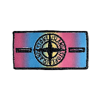 Патч - Stone Island / Стон Айленд - Термопатч Black x Rainbow