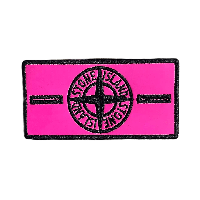 Патч - Stone Island / Стон Айленд - Термопатч Violet x Pink