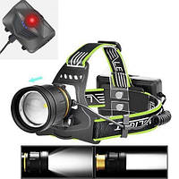 Ліхтар на акумуляторі, ліхтарик на лоб акумуляторний, налобний ліхтар для риболовлі, ліхтарик на голову
