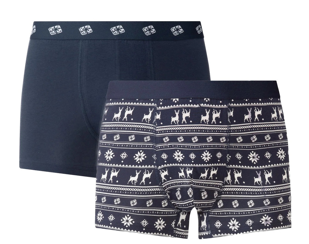 Комплект труси-боксери з 2 штук, розмір M, колір синій