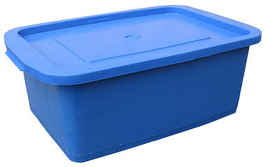 Ящик для харчових продуктів пластиковий 10 літрів кольоровий (Юніпласт) 44х28.5х16 см
