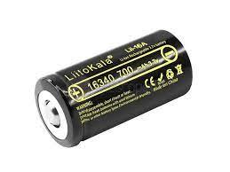 Акумулятор 16340 Li-Ion LiitoKala Lii-16A, 700mah, 3.7V (2.5-4.2V), Black