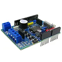 Модуль драйвера двигателей постоянного тока L298P Motor Shield для Arduino