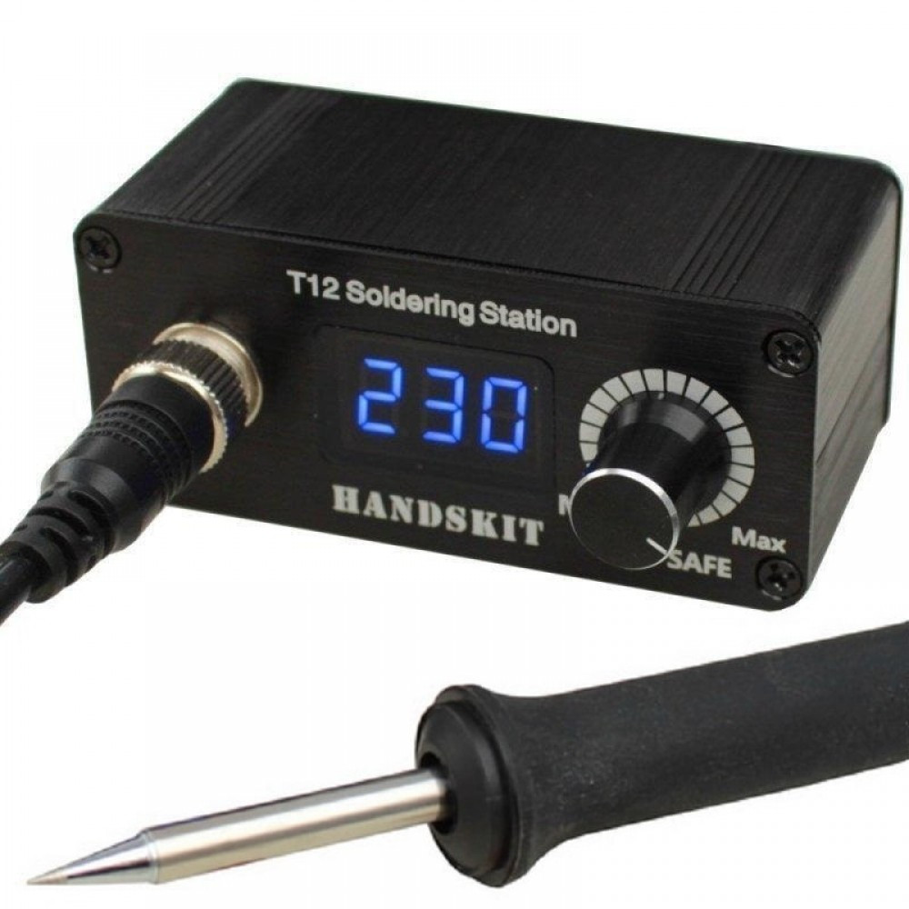 Мікропаяльна станція HandsKit T12D Oled, 72W, 200-450C, DC-12-24V, без блока живлення