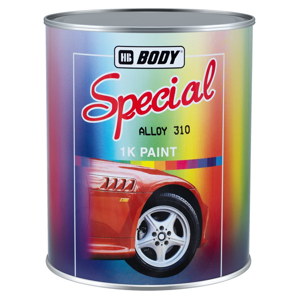 Чорна матова 1К акрилова авто фарба Body 1 л (без затвердника)