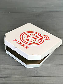 Коробка для піци з малюнком Pizza 250х250х30 мм (Червона печатка)  Відправка м. Ірпінь