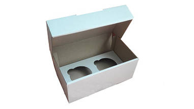 Коробка для капкейків, кексів та мафінів 2 шт 195х100х80 мм  Відправка м. Ірпінь