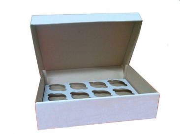 Коробка для капкейків, кексів та мафінів 12 шт 330х255х110 мм.  Відправка м. Ірпінь
