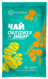 Чай-сашет "Обліпиха та імбир" 50гр (24шт/ящ)  Відправка м. Ірпінь