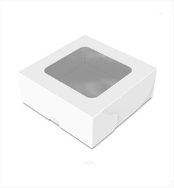 Картонна коробка для солодощів "Міді", біла  Відправка м. Ірпінь