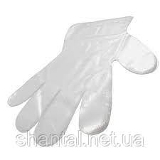 Одноразові поліетиленові рукавички, 100 шт/уп