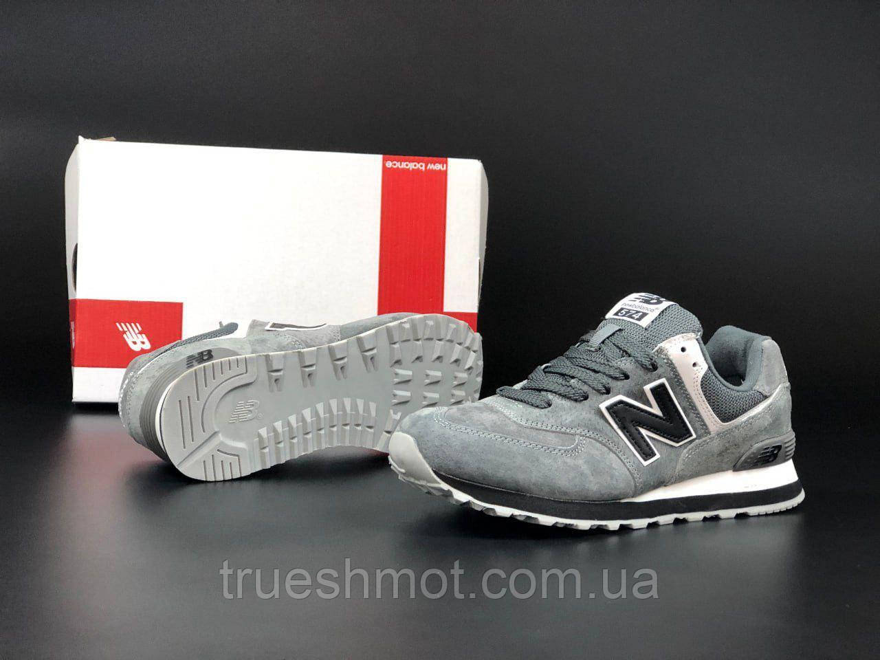 Мужские кожаные кроссовки New Balance 574 Топ качество 43 - фото 1 - id-p2039052704