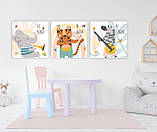 Дитяча інтер'єрна мотиваційна картина на полотні Слоник. Будь добрим., фото 2