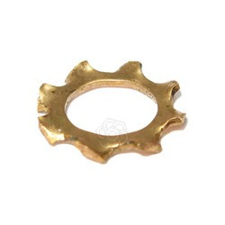 Шайба латунная М3 DIN 6797 А зубчатая стопорная с наружными зубьями ...