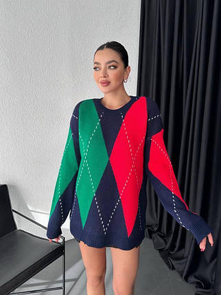 Жіночий светр машинного в'язання — чудова якість оверсайз Туреччина, фото 2