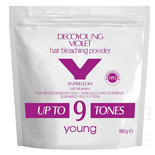 Освітлюючий порошок (фіолетовий) DecoYounq Violet Bleaching Powder 9 Tones 500 г.