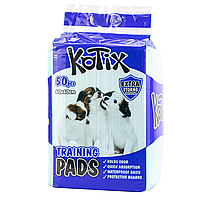 Пелюшки для собак одноразові Pet Training Pads Kotix Premium, 60*60 см, 50 шт