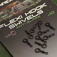 Вертлюг с кольцом Gardner covert flexi hook swivel