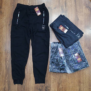 Теплі чоловічі спортивні штани з начосом,2 кишені Art: 6119 Опт(упаковками по 12 шт.)