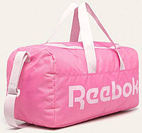 Спортивная сумка Reebok Sport Act Core M Grip розовая на 35л