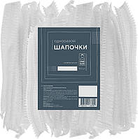 Шапочка поліетиленова "Гармошка" ТМ Етто 100 шт / уп